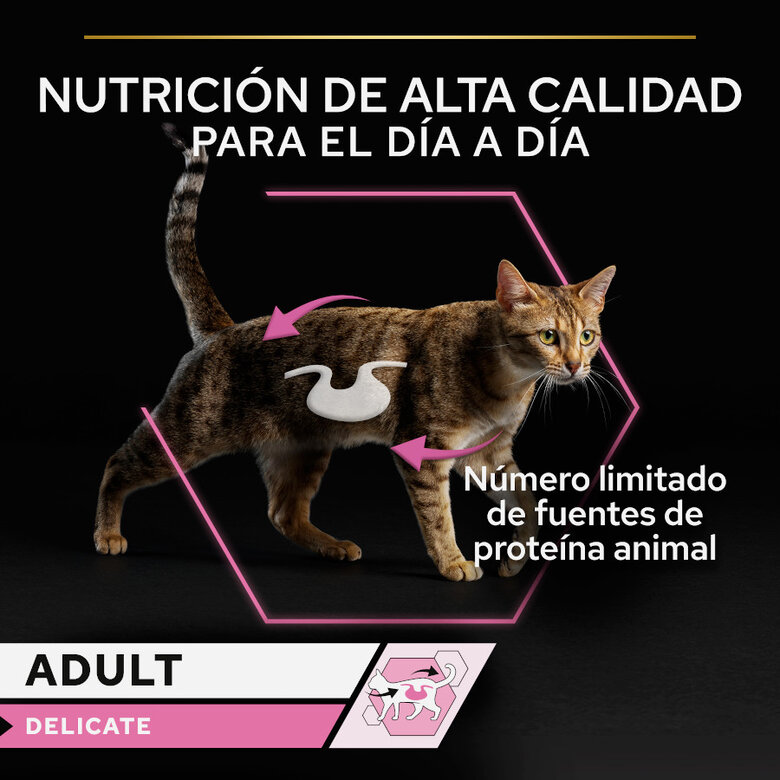 Pro Plan Adult Delicate Mousse de Peru em lata para gatos , , large image number null